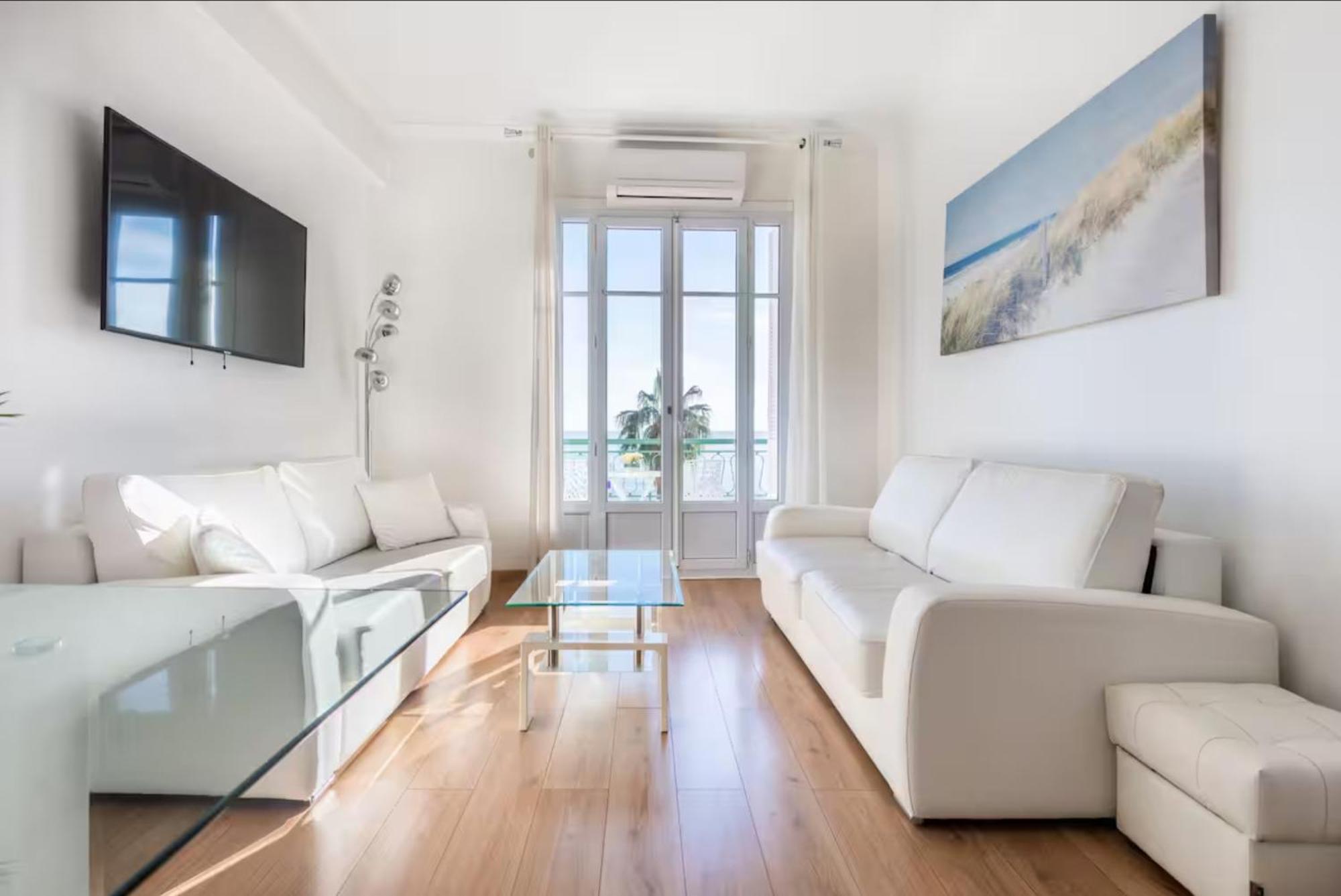 Modern Sea View Apartment On Promenade Des Anglais Nice Eksteriør billede